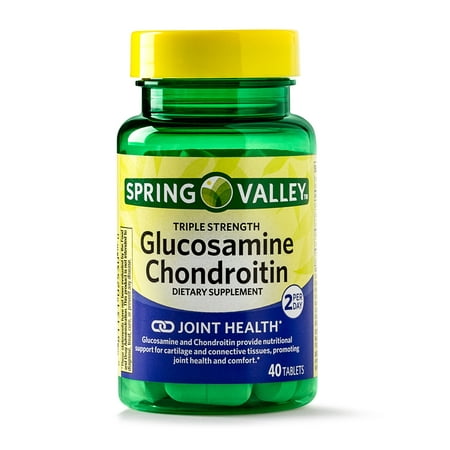 Spring Valley Glucosamine Chondroitin Tablets, 1500 mg, 40