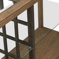 thumbnail image 6 of Liberty Furniture Bayhill Trellis Sofa Table for Living Room - Honey w/ Black Metal Accents, 6 of 9