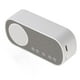 thumbnail image 1 of Reloj despertador digital HIFI con radio FM y altavoz Bluetooth 5.0 recargable, reloj de espejo para leer y viajar, 1 of 15