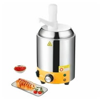 2.4L Electric Cheese Warmer, Hot Fudge Dispenser with Pump, Commercial Sauce Warmer 86-230°F, Stainless Steel, for Nacho Cheese, Caramel, Chili