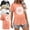 Black/Khaki/Orange/White Sunflower, variant on Weardear 4 Packs Maternity Shirts Crew Neck Batwing Short Sleeve Pregnancy Tunic Tops Split Side Summer T Shirt for Women