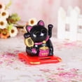 thumbnail image 4 of Dserhfy Lovely Solar Power Shake Hand Lucky Cat Car Interior Dashboard Ornament Gift, 4 of 8