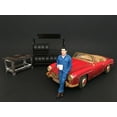 thumbnail image 1 of American Diorama 77445 Mechanic Larry Taking Break Figure For 1:18 Scale Models by American Diorama, 1 of 5