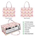 thumbnail image 2 of Large Capacity Tote Bag,Colorful Princess Castle Carriage Pattern Handbag Fashion Luxury Tote Bag,15.7"x13"x 5.1" Inches,Laptop Compatible, 2 of 6