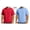 Red+Sky Blue, variant on Afuyipoi Men's T-Shirt 2PC Heavyweight Cotton Tee Casual Short Sleeve Crew Neck Pullover Tops Army Green Size L