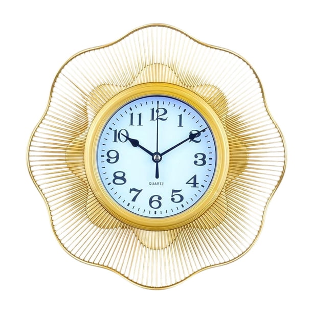 Reloj de pared creativo, elegante y silencioso para decorar la pared de la oficina, el dormitorio o la sala de estar. Estilo E
