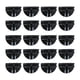 thumbnail image 1 of Juego de 20 conectores de cubo de alambre, piezas de repuesto, cubos de almacenamiento de alambre para almacenamiento Semicírculo negro, 1 of 4