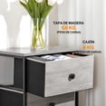 thumbnail image 4 of Comoda Cajonera para Recamara - 5 Cajones De Tela con Parte Superior de Madera y Marco De Acero Plegable - Mueble Organizador con cajonera para Recámara o Sala, 4 of 8