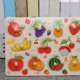 thumbnail image 4 of 2 piezas Montessori de madera con clavijas para niños, tablero de rompecabezas de frutas y verduras para aprendizaje temprano, actividad educativa para niños pequeños, niñas y niños, 4 of 8