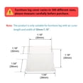 thumbnail image 2 of Clear Chair Leg Caps Furniture Slider Floor Protector 4pcs 1.18"x1.18" (30x30mm), 2 of 6
