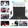 thumbnail image 4 of Easy-Going 9X15ft Black Background Muslin Backdrop,Photo Studio,Collapsible High Density Screen for Video Photography, 4 of 5
