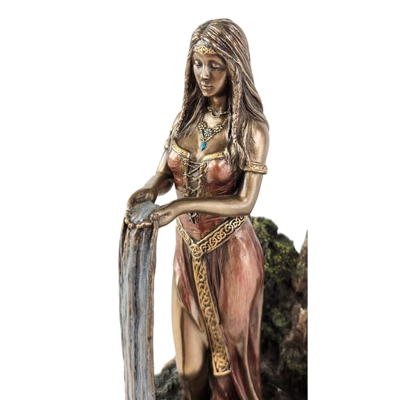 Veronese Design 9 Inch Celtic Matriarch Goddess Danu Resin Sculpture Bronze Finish