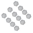 thumbnail image 1 of Candy Box, Multi-layer Candy Storage Container Special Cute Perfect Strong And Durable  For Your Guests For Wedding Bridal Shower Supplies Silver Hexagonal, 1 of 8
