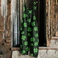 thumbnail image 2 of Hueook St. Patrick's Straight Leg Yoga Pants for Women Pants Ladies' Printed Sleeveless Casual Overalls Jumpsuit Jumpsuit Pants Green 5X, 2 of 5