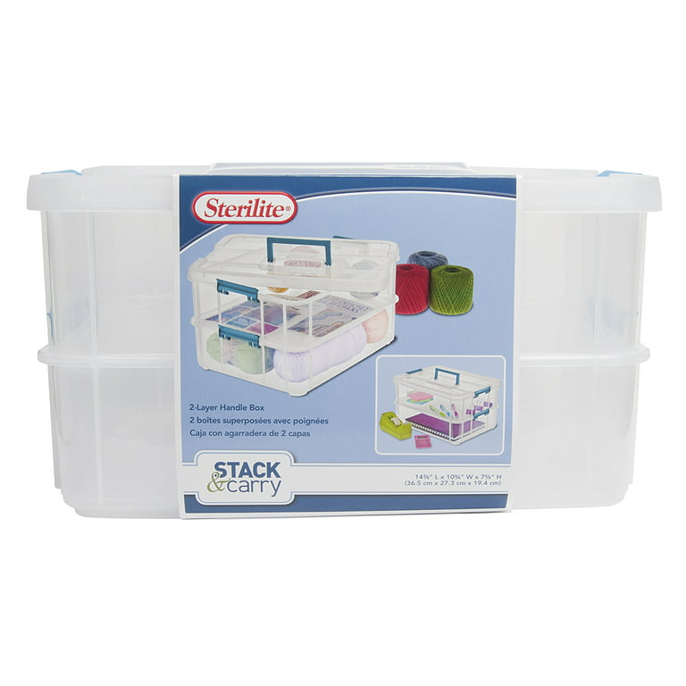 Sterilite 6028035 7.62 in. Clear Storage Box 