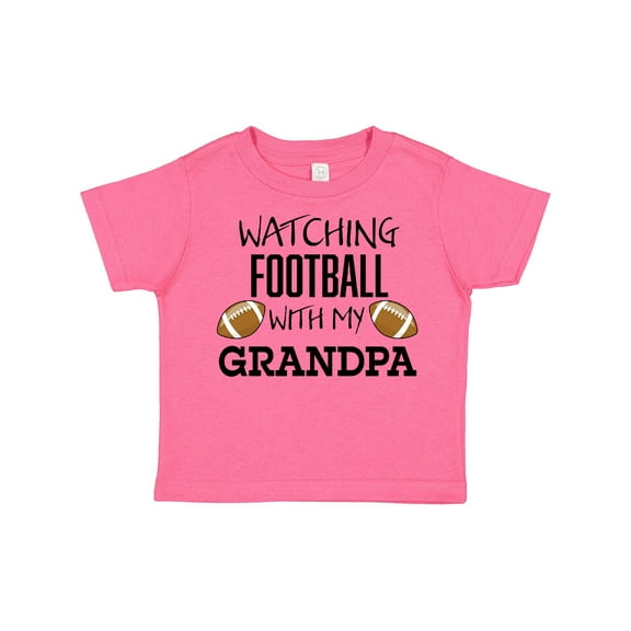 Inktastic Watching Football with My Grandpa Boys or Girls Toddler T-Shirt