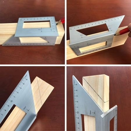 

SAVWSDZK Aluminum Woodworking Scriber T Ruler Multifunction 45/90 Degree Angle Ruler Wildfire Electronic Pinball