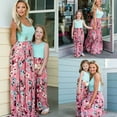 thumbnail image 3 of HAWEE Robes Maxi Assorties Maman et Moi, Haut Sans Manches Bohème à Imprimé Floral Tenues Assorties avec Poches, 3 of 7