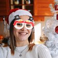 thumbnail image 2 of Todaioua Christmas Glitter Party Glasses Frames Christmas Costume Eyewear Party Accessory Supplies Antlers Reindeer Snowman Eyeglasses for Xmas PartyMothers Day Gifts, 2 of 4