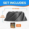 thumbnail image 2 of Baking Pan - Two-Layered Nonstick Gray Marble Coating, Aluminum Fluted Cake Pans, Oven Safe (Up To 450° F), Recipe Booklet Included, Marissa Pan, Gray, 2 of 4