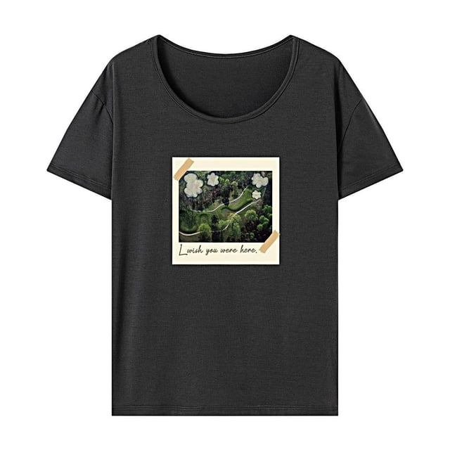 Camiseta para mujer, ropa deportiva de verano, camisa elegante con cuello redondo para desplazamientos SG