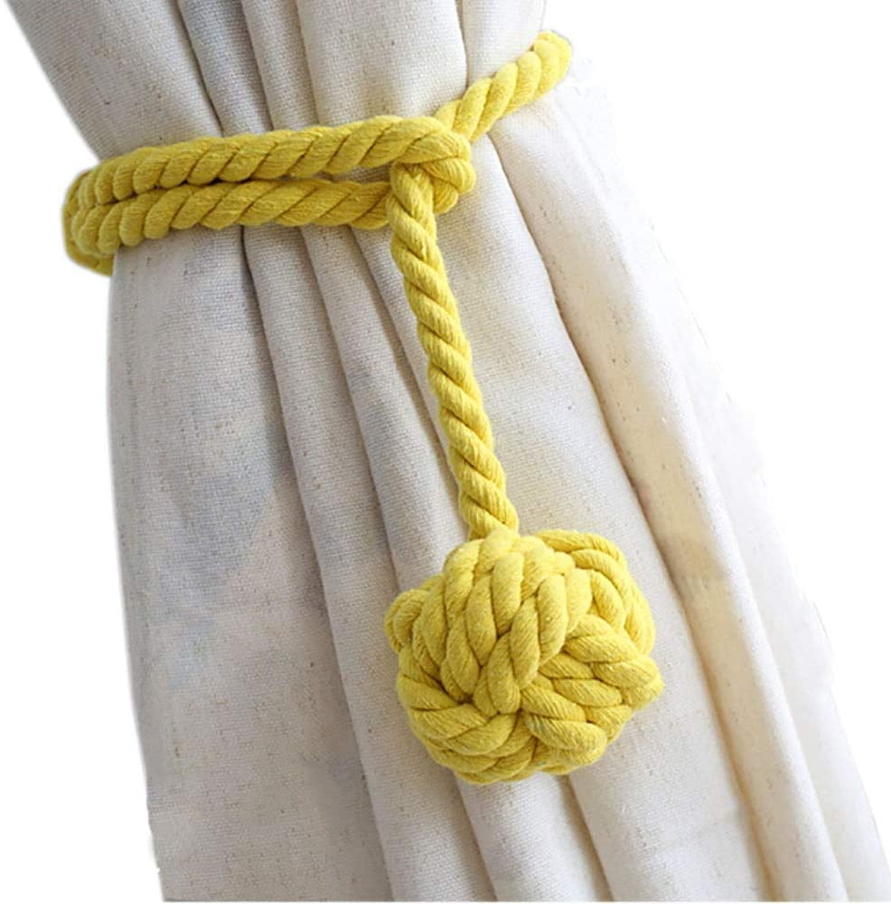 4 Pack Curtain Tiebacks Heavy Duty Curtain Rope Tieback, Handmade