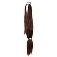 thumbnail image 1 of Perruque pour Femmes Confortable à Porter Lisse Douce Duveteuse Sans Nœud Coiffure Naturelle Tressée Extensions de Queue de Cheval Longue Perruque pour Dames, 1 of 10