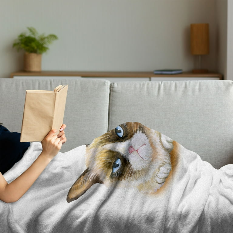 Grumpy cat blanket sale