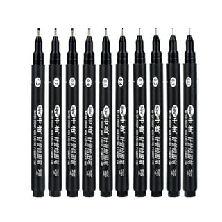 Fhyhej Black Precision Micro Line Pens,Ultra Fine Point Drawing