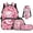 Axolotl Strawberry Pink, variant on Jeiento Lightning Wolf 4 Piece Back Pack for School Boys Kids Backpacks for Boys Lunch Bag with Pencil Bag Water Bottle Holder Travel Daypack Camping Schoolbag 17 Inch