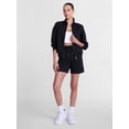 thumbnail image 3 of Athletic Works Women's Cropped Fleece Bomber Jacket with Long Sleeves, Sizes XS-XXL, 3 of 7