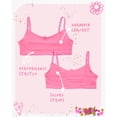 thumbnail image 2 of Sweet & Sassy Girls’ Training Bra – 5 Pack Cotton Stretch Crop Cami Bralette (S-L), 2 of 7