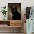 thumbnail image 5 of UXIEQU Black Cat Portrait Canvas Wall Art Print 15.75x11.81 Inches, 5 of 8