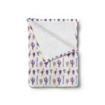 thumbnail image 2 of Cartoon Soft Flannel Fleece Throw Blanket, Purple Smiling Cactus Face Drawings Slender Big Small Different Forms Style, Cozy Plush for Indoor and Outdoor Use, 50" x 60", Multicolor, by Ambesonne, 2 of 5