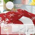 thumbnail image 2 of Christmas Snowflake Comforter Set California King Size, Red Vintage Winter Vintage Abstract Soft Bedding Set for Man Woman, 4 Pieces Duvet Cover Set with Fitted Sheet, 2 Pillowcases, 2 of 9
