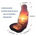 thumbnail image 4 of ZICANCN Car Seat Covers Front Seats Only, Trees Sunset Automotive Seat Covers Protectors for Cars Trucks Suv 2 Pack, 4 of 8