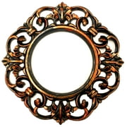 Curtains Holdbacks - Antique Decorative Curtain Holdback, Set of 2, Window Panel Tiebacks Treatment Bronze Silver Mahogany Gold (Bronze)