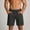Gray, variant on Afuyipoi Men's 5-inch Inseam Wide-Leg Shorts Lightweight Breathable Training Shorts, Trendy Letter Print Athletic Shorts with Drawstring Waist Black Size L