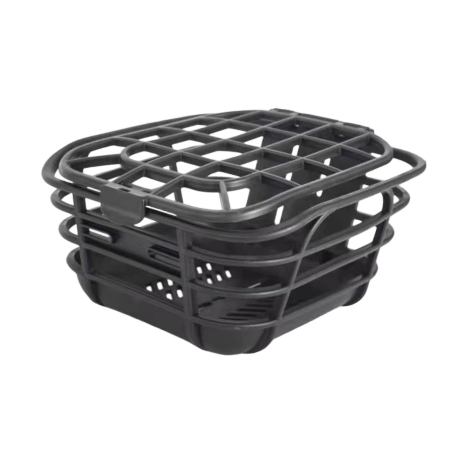 Bike Basket Front Handlebar Basket Storage Container PP Material Secure Lid for Child Outdoor Cycling