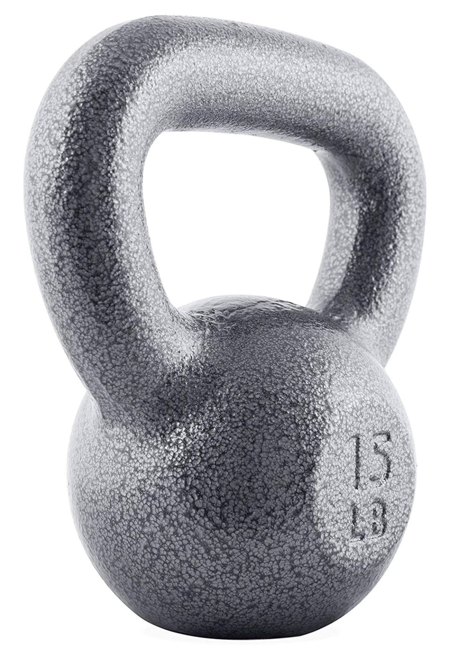 Hammerstone Painted Cast Iron Kettlebells, Home & Gym Equipment, Great for Strength Training, Full Body Workout & Crossfit Training, Color & Size Available in 10-80 Pounds