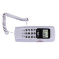 thumbnail image 1 of Home Phone, BuiltT In ID Function Corded Phone, Mini DTMF / FSK Restaurant for Home Office Hotel White, 1 of 7
