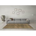 thumbnail image 3 of Ahgly Company Indoor Square Oriental Brown Industrial Area Rugs, 6' Square, 3 of 4