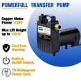 thumbnail image 2 of Bomba de agua portátil TOPWAY 1/2HP 1560GPH 120V, 2 of 7