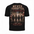 thumbnail image 3 of 9/11 Shirt for Men Never Forget 911 T Shirt 25th Anniversary USA Shirts American Flag Patriotic Short Sleeve Tops, 3XL, 3 of 3