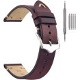 thumbnail image 1 of Correas de reloj de cuero, correa de reloj de piel de becerro Vintage de cera de aceite, correas de reloj para hombres y mujeres, 1 of 5