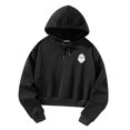 thumbnail image 3 of Sudaderas con capucha para mujer, jersey con capucha con cordón, ropa deportiva con estampado de llama negra, Tops para mujer, jersey informal para L, 3 of 9