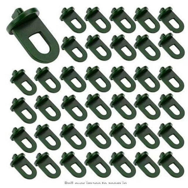 Greenhouse Hooks For Cucumbers, Aluminium Greenhouse Insulation Complement, Extra Stable Plant Holder Wall With Weather-Resistant Plastic, Perfect For Trellises Suitable For Cucumbers (50Pcs)