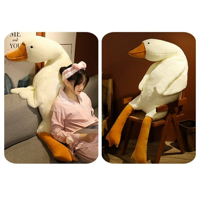 Large White Goose Stuffed Animals Dolls Plushie Toys Big