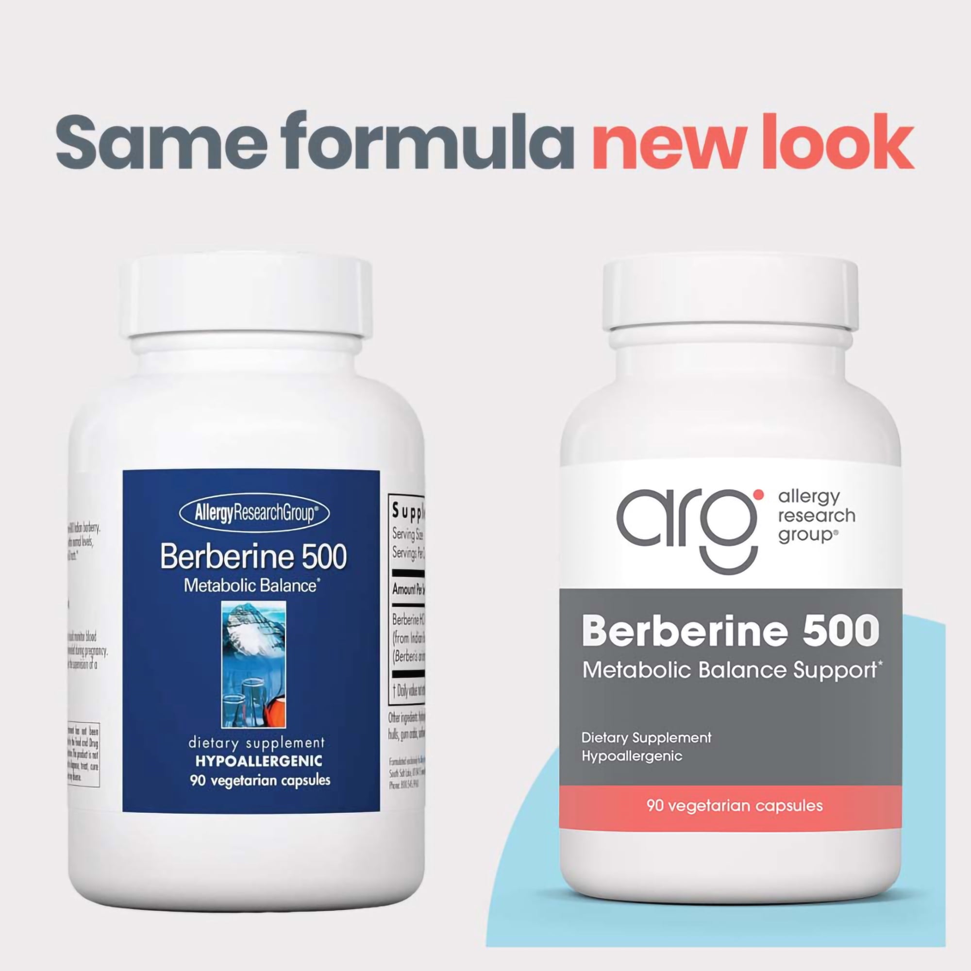 ARG Berberine 500 - 500 mg Berberine HCl - Metabolic & Cellular Energy Support - AMPK Activation Formula - Non-GMO Botanical Extract - 90 Servings - 90 Capsules