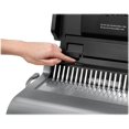 thumbnail image 6 of (2 pack) Fellowes Quasar Electric Comb Binding Machine 25 Sheets Punched, Grey, 6 of 14